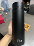 希諾（HEENOOR）輕奢保溫杯2025新款男不銹鋼水杯官方官網(wǎng)真空杯大容量杯子女定制 500ML  磨砂黑 禮盒裝 304不銹鋼 曬單實(shí)拍圖