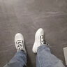 奧迪馳 AODELZ小白鞋男2025年秋季新款網(wǎng)面透氣老爹鞋厚底增高百搭運(yùn)動休閑鞋子 白色 42 曬單實(shí)拍圖