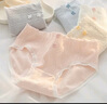 莫代爾內(nèi)褲女純棉100%全棉夏季薄款抗菌少女學(xué)生高彈透氣中腰三角短褲衩 四葉小花純棉系列 5條 L 【推薦體重95-125斤】 曬單實(shí)拍圖