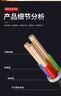 起帆起帆電纜充電樁阻燃YJV3芯4芯5芯2.5/4/6/10平方國標(biāo)銅芯三相電線 國標(biāo)純銅包檢測 阻燃ZC-YJV3*10平方/1米 硬電纜 曬單實(shí)拍圖