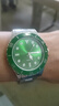 新款小黑綠水鬼手表男士腕表時(shí)尚鋼表帶石英表男表生日禮物watch 綠色 曬單實(shí)拍圖