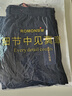羅蒙（ROMON）高端冰絲七分褲男寬松2025夏季薄款松緊腰商務(wù)涼感免燙中褲短褲子 黑色冰絲速干 2XL 160-180斤 曬單實(shí)拍圖