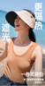 蕉下（beneunder）遮陽帽女防曬帽子太陽帽黑膠空頂帽防紫外線夏季蛋卷收納便攜粉 曬單實拍圖