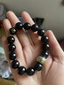 赫蒂芙 HEODIFOLE天然進(jìn)口黑曜石手串男女款生肖轉運珠馬年手鏈生日禮物送男友父親 黑曜石【鼠】千手觀(guān)音 珠徑12mm 曬單實(shí)拍圖