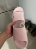 名創(chuàng)優(yōu)品（MINISO）舒適腳感男女士浴室拖鞋防滑拖鞋厚底踩屎感鞋子夏季外穿室內(nèi)居家 女士粉色（37-38碼） 曬單實(shí)拍圖
