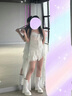 妙奕嘉白色吊帶連衣裙女性感純欲裙子女士夏季新款高級感法式海邊沙灘裙 白色法式純欲不規則荷葉邊吊帶裙 L 【建議105-120斤】 曬單實(shí)拍圖