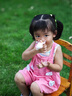 G.DUCKKIDS小黃鴨童裝女夏裝一周歲衣服女寶寶0-3歲嬰兒套裝5小童女孩兩件套 黃色 90 尺碼1~2歲【 80-90cm】 曬單實(shí)拍圖