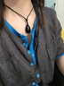 DOLD天然黑水晶吊墜原礦無優(yōu)化民族風(fēng)水滴項(xiàng)鏈掛件飾品禮物可定制刻字 23一14 曬單實(shí)拍圖