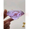 美芙仁6cm人造水晶玻璃鉆石擺件寶石磚石拍攝道具珠寶柜臺(tái)裝飾禮物禮品 6厘米紫色鉆石 曬單實(shí)拍圖