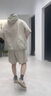 莫代爾夏季男士日系風(fēng)套裝工裝款短袖短褲休閑寬松外套襯衣薄款連帽衛衣 黑色 L 110-120斤可穿 曬單實(shí)拍圖