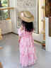 卡怡兒女童夏裝連衣裙2025新款兒童洋氣超仙薄款公主裙女孩夏季寶寶裙子 2353粉色 送鎖骨項鏈+珍珠發(fā)箍 120 曬單實(shí)拍圖