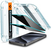 SPIGEN適用蘋(píng)果iphone16鋼化膜新款16Pro Max手機貼膜高清防摔16plus防爆玻璃膜防耐刮抗指紋保護膜高透 【高清透亮款】2片裝自帶貼膜神器 iPhone 16 Pro 曬單實(shí)拍圖