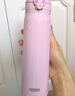 膳魔師（THERMOS）保溫杯500ml大容量男女士?jī)和＠渌覬NL-504浪漫粉 曬單實(shí)拍圖