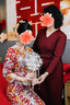 紫魅俏2025年春夏裝新款婚禮媽媽裝連衣裙女氣質(zhì)時(shí)尚宴會(huì)假兩件遮肚禮服 酒紅色【短袖】 M (建議100斤以下) 曬單實(shí)拍圖
