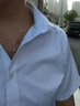 HLA海瀾之家短袖襯衫夏季商務(wù)通勤純色正裝襯衣女裝 曬單實(shí)拍圖