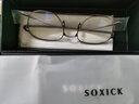 索西克（SOXICK）高品質(zhì)純鈦近視眼鏡男女通用款大框眼鏡架全框眼鏡框8012槍銀色 曬單實拍圖