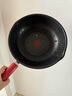 特福（Tefal）炒鍋家用不粘鍋平底炒鍋28cm炒鍋電磁爐燃氣灶通用有鈦 曬單實拍圖