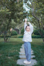 巴拉巴拉【商場(chǎng)同款】寶寶長(zhǎng)褲女童牛仔褲2025秋季新款花苞泡泡褲 牛仔淺藍(lán)88101 110 曬單實(shí)拍圖