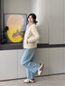 波司登（BOSIDENG）25年新款短款輕薄羽絨服女90絨戶外野營登山旅游外套B250131006 秘釉色7475-25-淡系極簡風 S 160/84A 100斤-110斤 曬單實拍圖