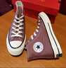 匡威（Converse）官方1970S七夕男女運(yùn)動(dòng)高幫帆布鞋豆沙粉粉色168510C 168510C 41.5 曬單實(shí)拍圖