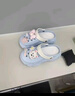 安尚芬孕婦防滑洞洞鞋女款沙灘足弓支撐eva防臭厚底包頭涼鞋夏季外穿女 白藍(lán)【西高地】 36 -37【標(biāo)準(zhǔn)碼】?jī)?nèi)長(zhǎng)240MM 曬單實(shí)拍圖