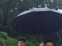 天堂傘大號(hào)加固加厚抗風(fēng)男士晴雨兩用防曬太陽(yáng)傘超大三人手動(dòng)便攜雨傘 黑色【黑膠款】 12骨-直徑124cm 曬單實(shí)拍圖