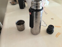 保溫杯大容量鈦杯純鈦水杯高檔男士茶水分離泡茶杯子戶外便捷茶杯 冰川銀 曬單實(shí)拍圖