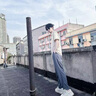 真維斯（Jeanswest）美式休閑運(yùn)動褲男春夏寬松大碼錐形衛(wèi)褲ins潮流百搭華夫格褲子男  麻灰色(純色) L (175) (體重120-140斤) 曬單實(shí)拍圖
