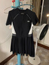 李寧（LI-NING）泳衣女連體裙式游泳衣遮肚顯瘦抗氯速干溫泉泳裝546 黑色 XXXL  曬單實拍圖