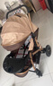 SNZESKE品牌高景觀(guān)嬰兒車(chē)新款遛娃神器新生兒雙向折疊手推車(chē)可坐躺0-3歲 【京倉直發(fā)/次日達】四輪橡膠-卡其 曬單實(shí)拍圖