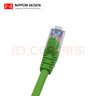 日線(xiàn)（NISSEN） nipponseisen日線(xiàn)六類(lèi)千兆網(wǎng)絡(luò )純銅跳線(xiàn)連接線(xiàn)【超軟】 草綠色(GG) 2M 曬單實(shí)拍圖
