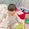 乖奇熊夏季薄款寶寶連體衣長(zhǎng)袖空調(diào)服透氣居家服嬰幼兒哈衣爬爬服 曬單實(shí)拍圖
