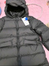 保姆鵝 兒童羽絨服男童女童連帽中長款加厚防風保暖童裝羽絨外套 炭黑 120 曬單實拍圖