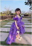 G.DUCKKIDS高端兒童禮服生日公主裙紫色女童主持人花童婚禮小女孩鋼琴演出服 紫色 140 建議身高130-135cm年齡9-10 曬單實(shí)拍圖