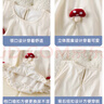 G.DUCKKIDS小黃鴨童裝嬰兒衣服夏季2024新生兒連體衣寶寶可愛公主三角爬爬服 蘑菇燈籠哈衣 米色aoceokm 73cm 73碼3-7月(建議寶寶6-8公斤左右) 曬單實(shí)拍圖