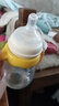 小土豆新生兒玻璃奶瓶仿嗆帶吸管手柄寶寶嬰兒喝水喝奶防漏奶瓶水杯 檸檬黃240ML 曬單實拍圖