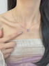 Grace Girl蝴蝶項鏈女生輕奢小眾設計表白生日禮物七夕情人節禮物送女友閨蜜 夢(mèng)幻蝴蝶項鏈-粉 曬單實(shí)拍圖