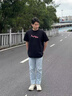 Lee dprre新款冰絲牛仔褲男士夏季薄款直筒修身男褲淺藍(lán)色軟褲子休閑百搭褲 淺藍(lán)色 【超柔雙芯紗】 28 腰圍2尺1 適合100斤上下 曬單實(shí)拍圖
