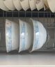 尚行知是中式陶瓷餐具飯碗家用新款高顏值米飯碗面碗吃飯專用小碗隔熱湯碗 6英寸面碗4只裝 曬單實拍圖