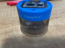 中華雙孔翻蓋卷筆刀素描削筆器 學(xué)生鉛筆彩鉛轉筆刀粗細雙孔大口徑多功能加粗削筆刀開(kāi)學(xué)文具 JB0006藍 曬單實(shí)拍圖