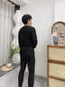 蒙羊王10A抗菌男士保暖內(nèi)衣套裝男無痕發(fā)熱羊絨蠶絲冬季加厚秋衣秋褲男 午夜藍(lán) XL 曬單實拍圖