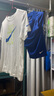 NIKE 3BRAND耐克男女童純棉短袖T恤+短褲2件套裝夏季新款兒童短袖套裝 奧海藍（1259） 160 /80 【建議身高158-170cm】 曬單實拍圖
