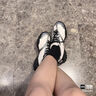 斐樂(lè)（FILA）【楊冪同款】女鞋芭蕾2老爹鞋2025夏季新款跳跳德訓(xùn)休閑運(yùn)動(dòng)鞋 黑/南極灰-SM 38 曬單實(shí)拍圖