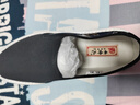 布舍元（BUSHEYUAN）休閑印花潮鞋青年一腳蹬平底老北京布鞋男士 331-1045 黑色 41 曬單實(shí)拍圖