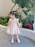 G.DUCKKIDS小黃鴨童裝女童裙子夏季兒童連衣裙女孩子中國風(fēng)漢服裙旗袍A字裙 粉色 130 尺碼7~8歲【120-130cm】cm 曬單實(shí)拍圖