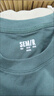 森馬（Semir）短袖T恤男手繪撞色印花情侶裝2025夏季新款純棉休閑裝青少年 紫藍80605 L 曬單實拍圖