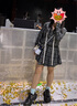 UNIFREE黑白格子長袖連衣裙女蕾絲燙鉆美式連帽復(fù)古學(xué)院風(fēng)襯衫裙 M  曬單實(shí)拍圖
