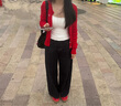 CAMILA KSENIA阿甘鞋女士2025新款夏季時(shí)尚百搭厚底德訓(xùn)鞋紅色系休閑運(yùn)動(dòng)鞋子 紅色 38 曬單實(shí)拍圖