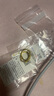 周六福（ZLF）七夕禮物  黃金耳飾女足金999海豚耳釘可愛時(shí)尚亮面耳針 計(jì)價(jià) 0.85g 曬單實(shí)拍圖