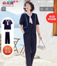 俞兆林中老年女裝夏裝短袖運動(dòng)服套裝時(shí)尚洋氣兩件套Y52K218 曬單實(shí)拍圖